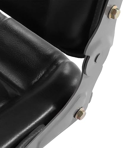 Miniatura 9 de Asiento universal para carretilla elevadora, reposabrazos extraíble y retráctil, respaldo ajustable de 180, asiento de suspensión de tractor para