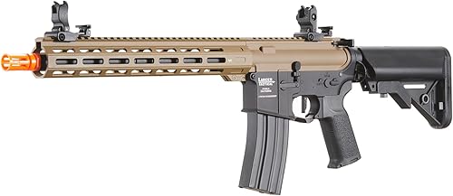 Miniatura 3 de Lancer Tactical Viking MLOCK Proline Series M4 - Rifle de Airsoft de 13 pulgadas con grúa (color camuflaje con licencia de árbol real)