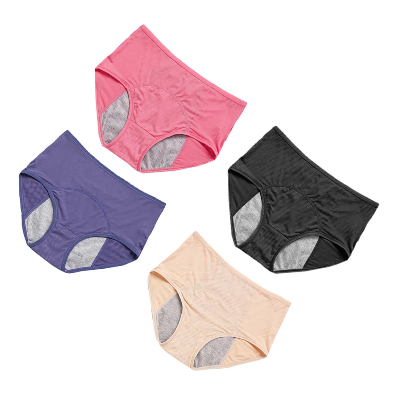 Ipetboom Mutande Mestruali Donna Anti-Perdita 4 Pezzi l XL 2XL 3XL