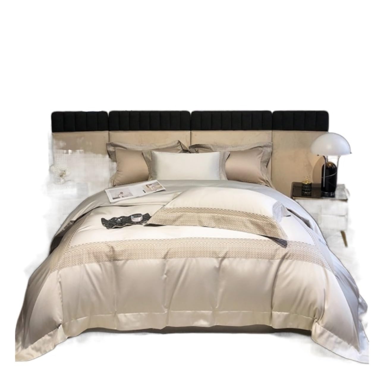 Draps et taies d'oreiller en coton jacquard pour en finir avec la literie rêche