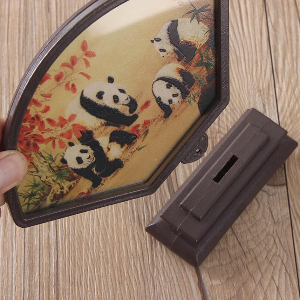 Składany parawan, Retro mały mini składany panel 12,5 cm Dekoracje stołu i biurka