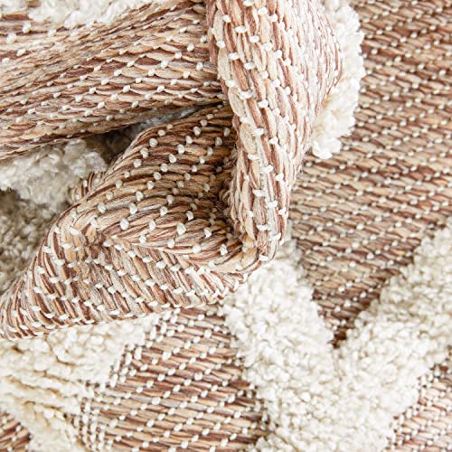 Well Woven Bellagio Chiara Tribal Moroccan Beige Flat-Weave 7'10" X 9'10" Area Rug #TOP4