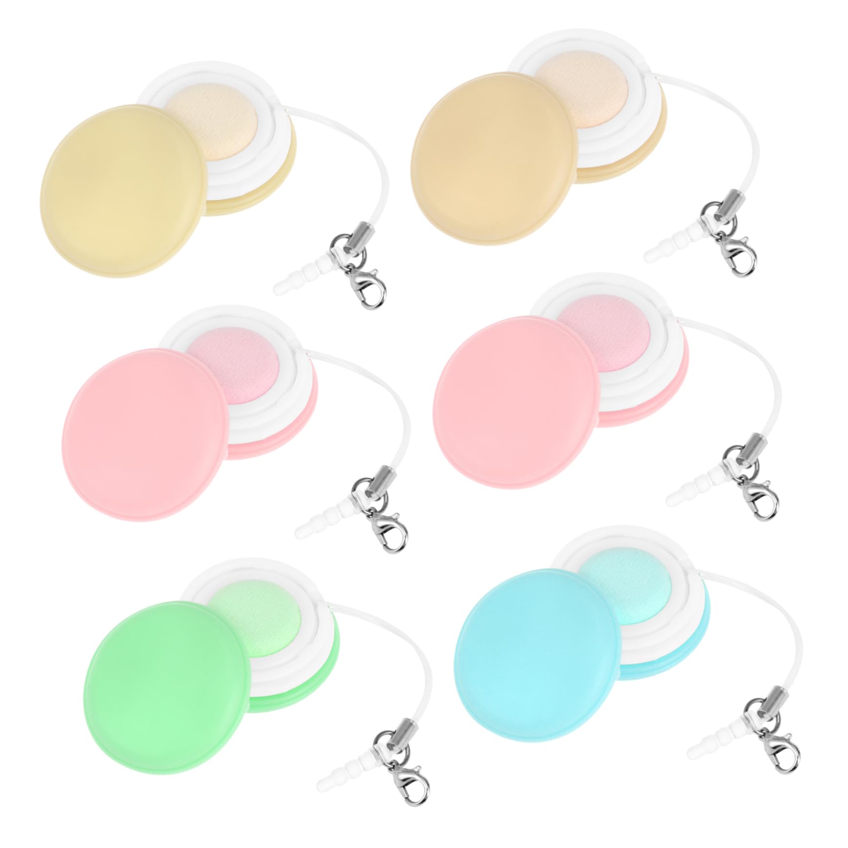 KOMBIUDA 6pcs Macaron Phone Screen Cleaner Portable Eyeglasses and Lens Wiper for Cleaning of Screens Cameras and Glasses Compact and Lightweight Use