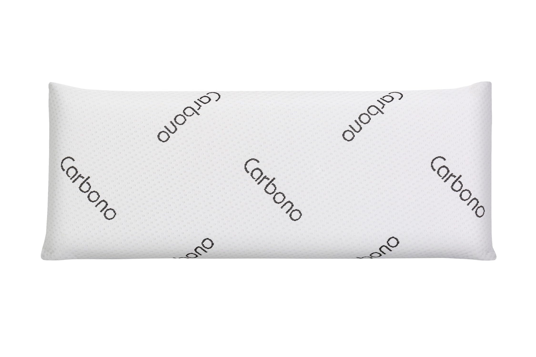 Moonia | Almohada Viscoelástica Negra Perforada de Carbono | Efecto Anti-estrés | Elimina los olores | Reduce la oxidación | Almohada Cervical | Almohada viscoelástica 135 cm | Antiácaros