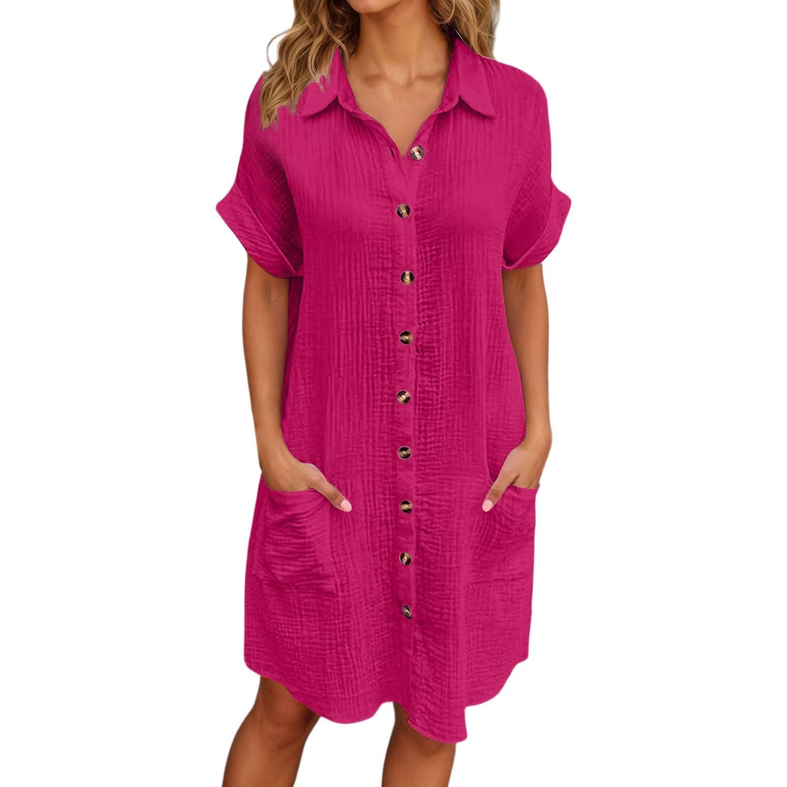 2026 Chemise décontractée Femme Coupe Ample Manches mi-Longues Confortable Tenue Quotidienne Tunique Polyvalente Toutes Saisons élégante boutonnée