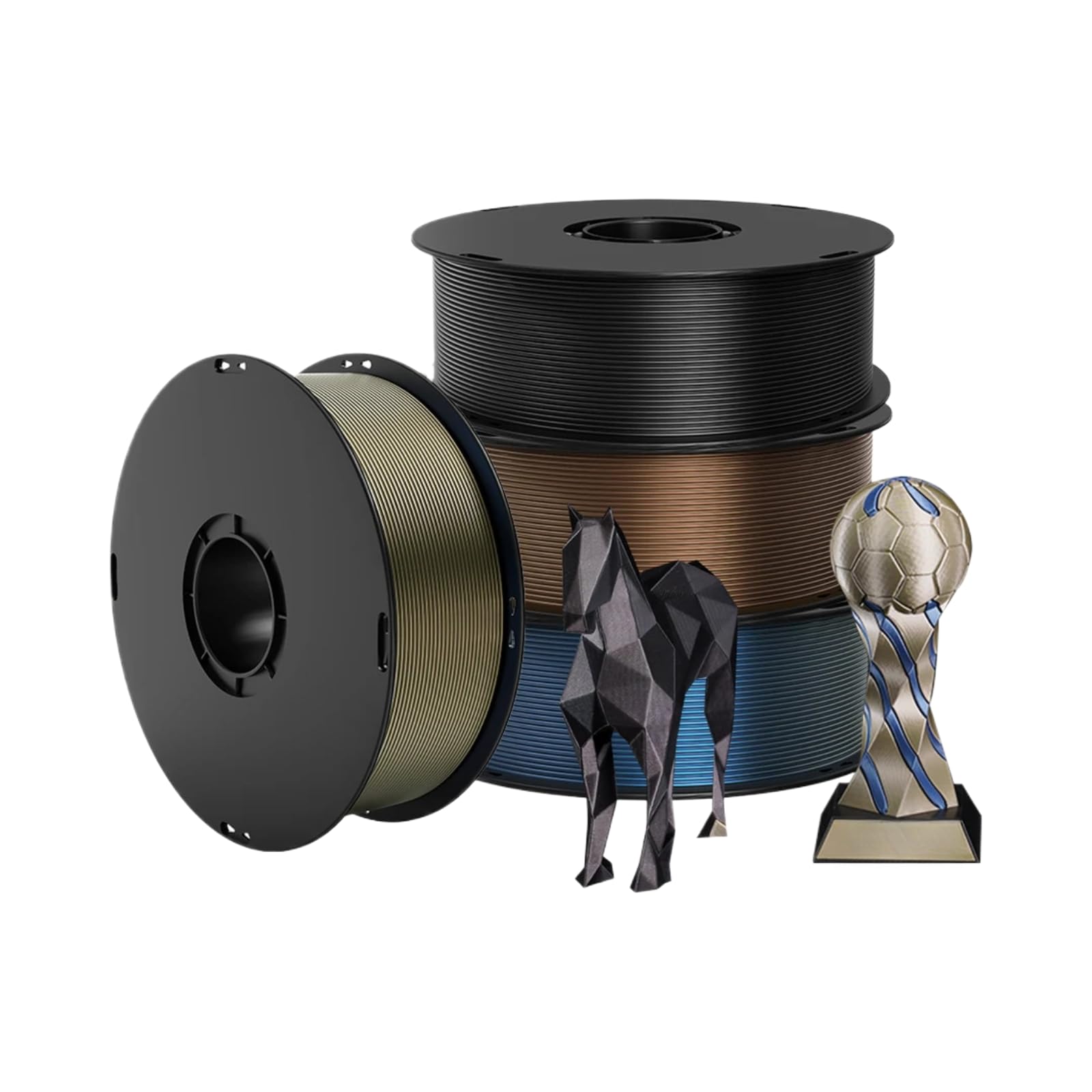4KG 1KG Metallisch PLA 3D-Drucker-Filament