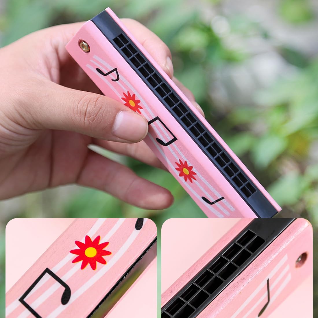 Armonica Per Bambini VAEIORP - 16 Buche, Strumento Musicale Portatile, Regalo Per Compleanno O Natale - Foto 3