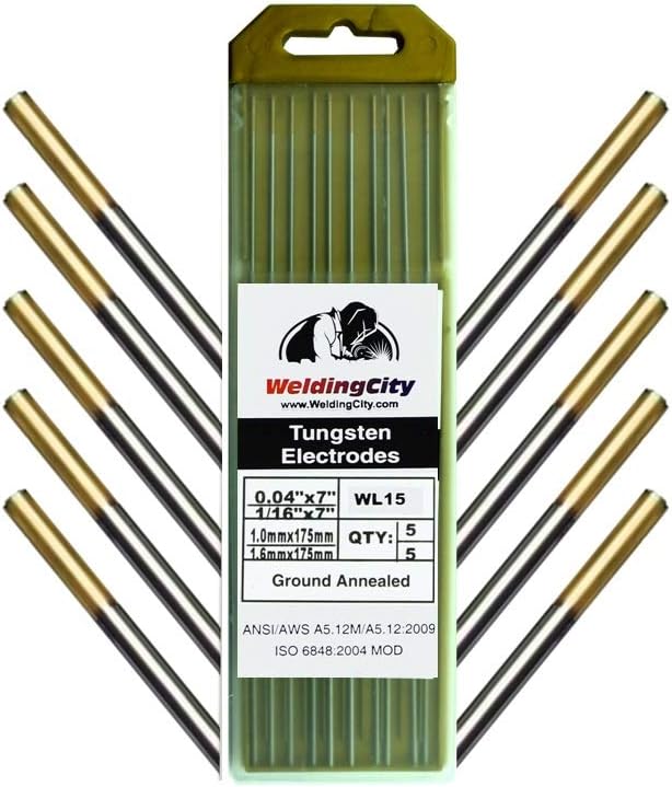 WeldingCity 10pcs Premium TIG Welding Tungsten Electrode TriElement