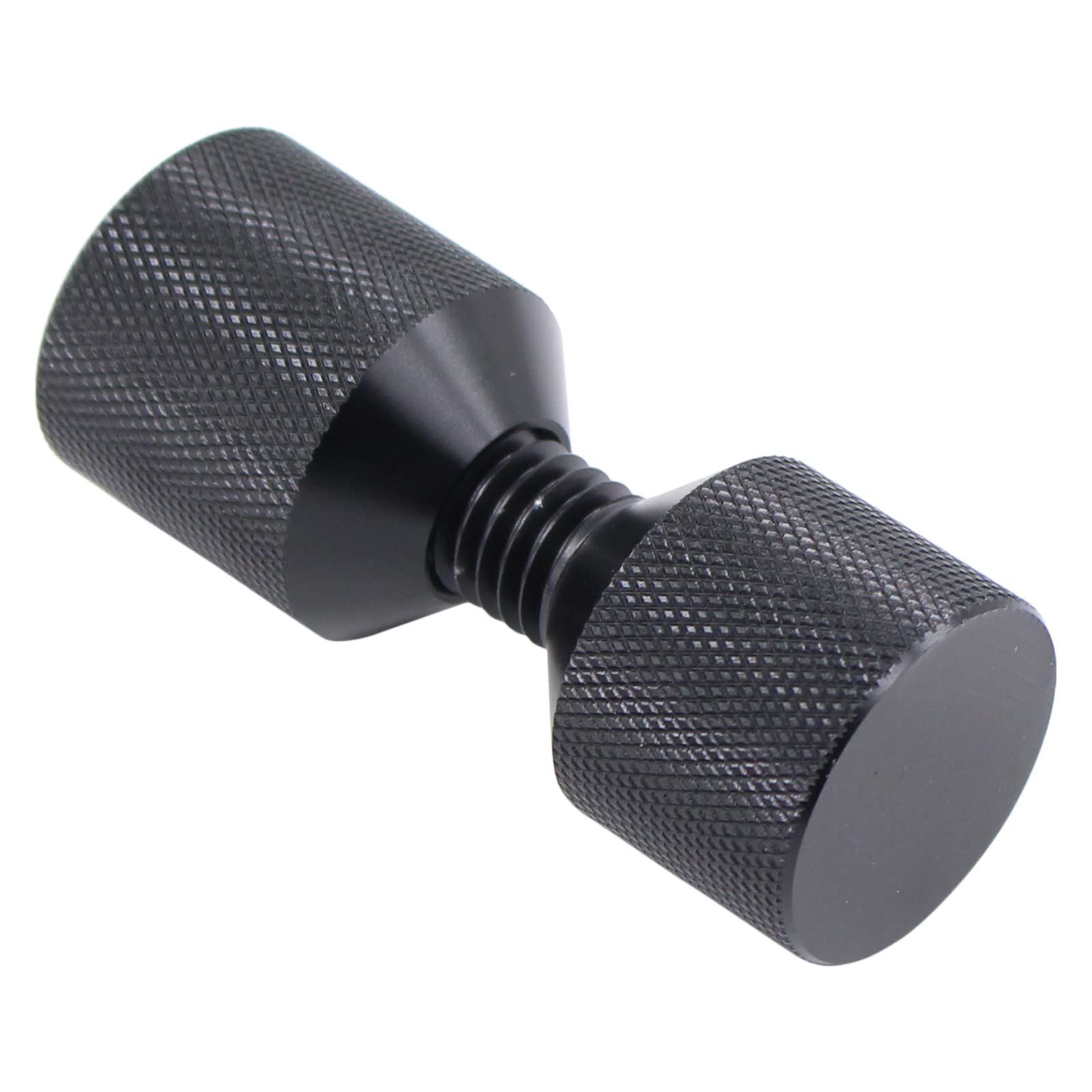 Tuyau d'alignement de goupille d'alignement de bride à 2 trous de 3,8 cm | Lot de 2 brides anodisées noires pour 1/2''-14'' 68 kg
