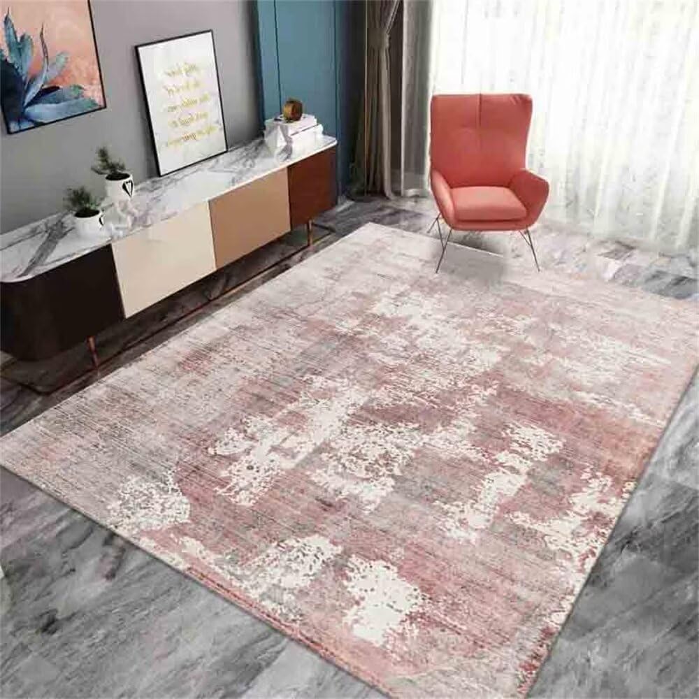 Tapis enfant garçon sur mesure et grand tapis rouge gris flou de salon