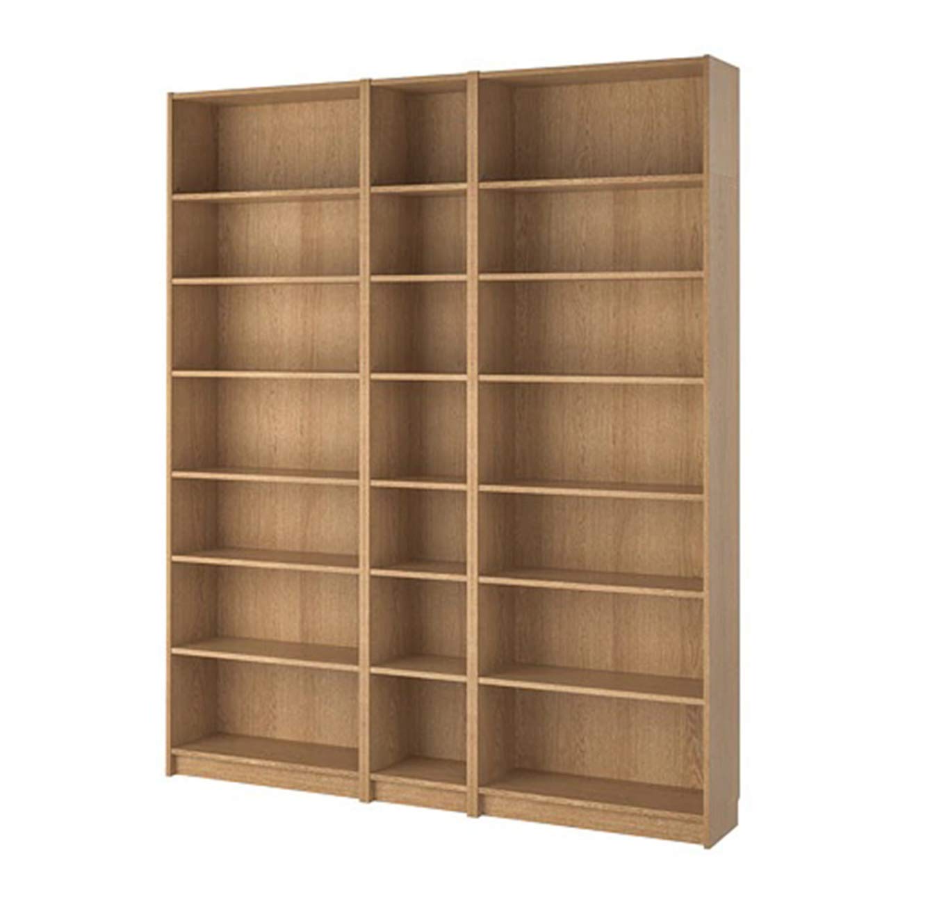 Buy Bookcase with Height Extension Units Oak Veneer 200 x 237 x 28 cm