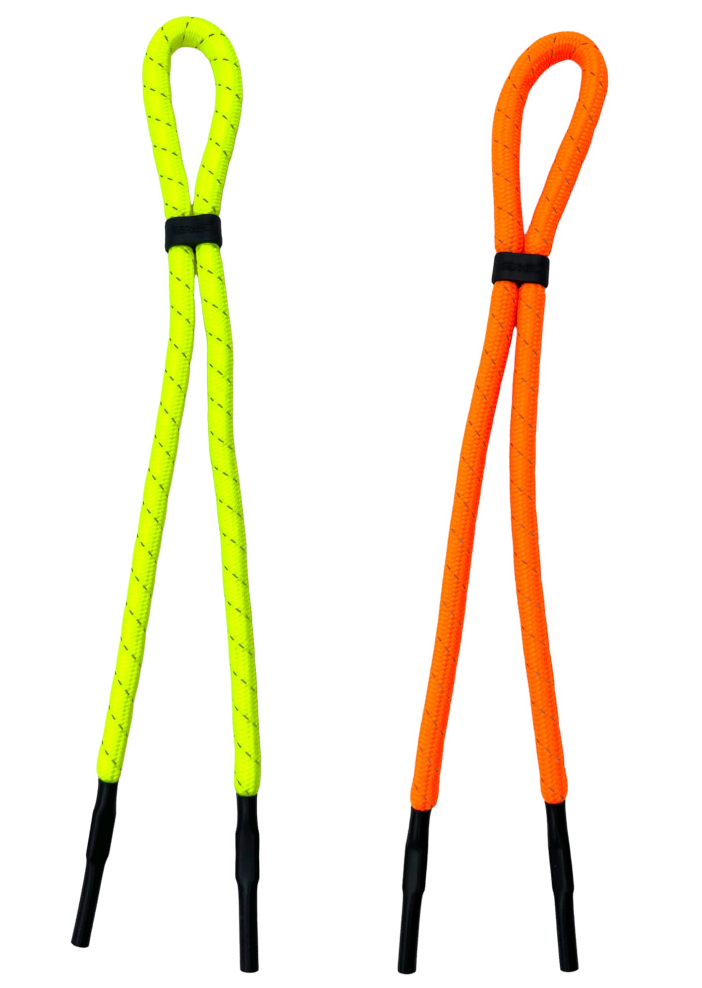 ORIGINAL – schwimmfähiges Sport Brillenband Neopren – reflektierenden Streifen – diverse Farben – verstellbar mit Kabelzug – wasserfestes Sportbrillenband & fester Halt für Wassersport