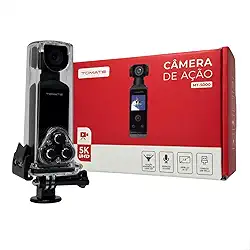 Câmera Ação Esportiva Pocket Vlog 5k 4k Wi-fi 270° Case 30m