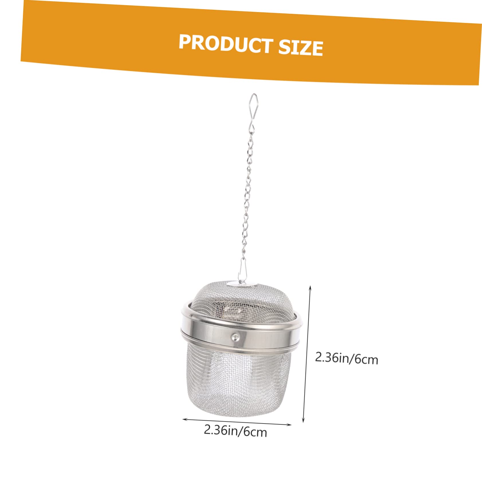 HAKIDZEL Stainless Steel Tea Strainer Tea Infuser Ball Shaped Heat Resistant for Home Office