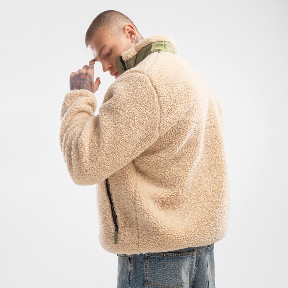 SIROKO Chaqueta sherpa lifestyle Walnut Beige