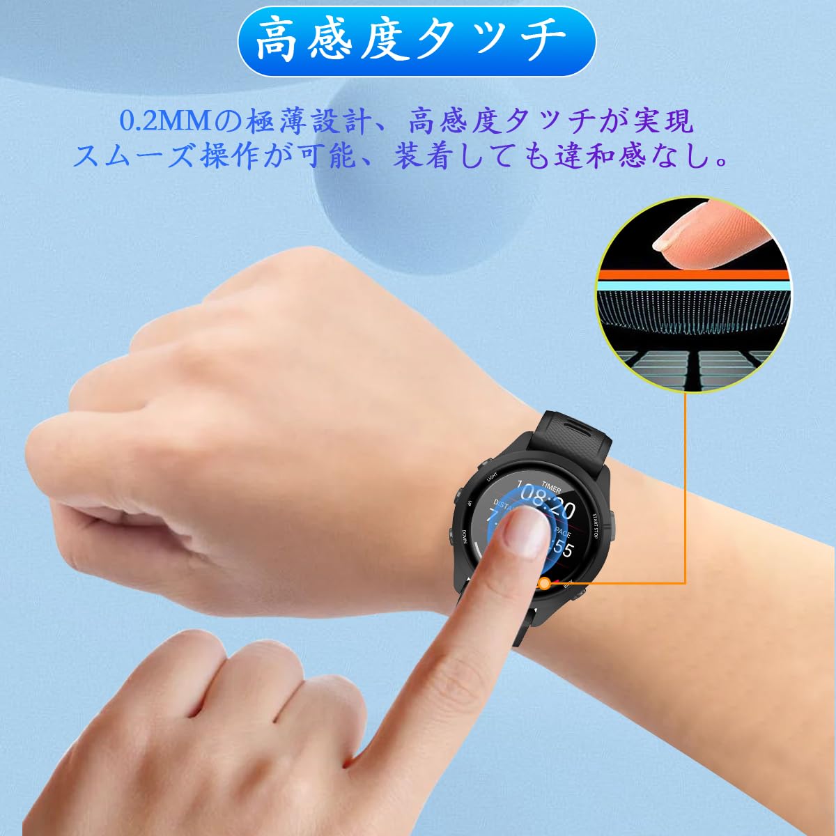 Amazon | 【3枚セット】 対応 Garmin Forerunner 265 / Forerunner 265 