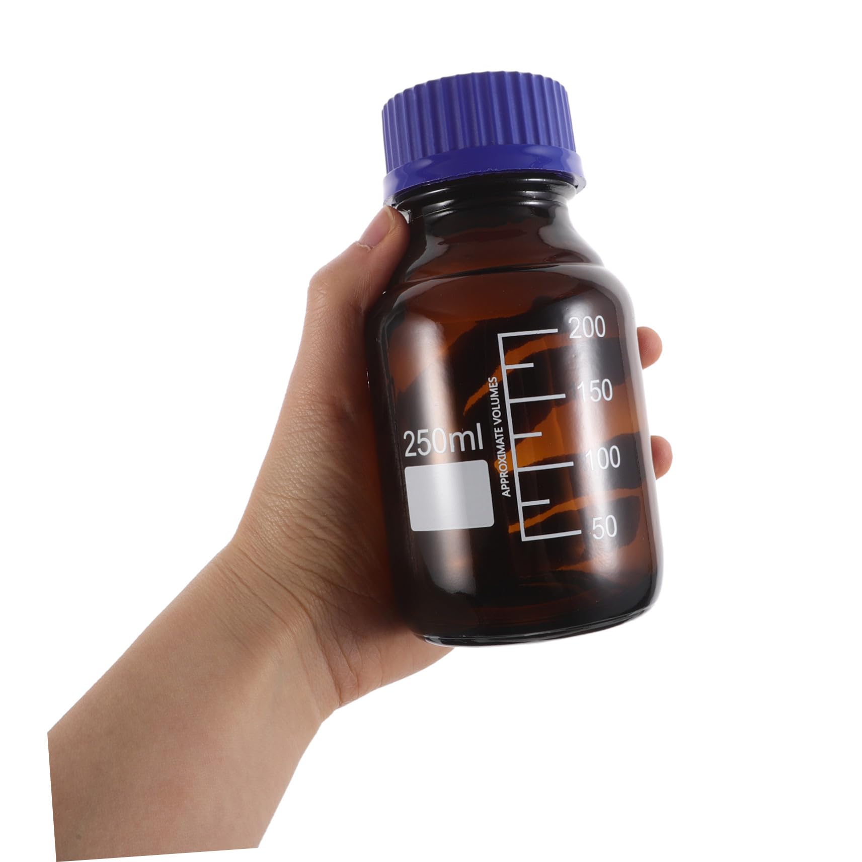 MAGICLULU 3stücke Glasflaschen mit Deckel Reagenzflaschen für Laborchemikalien Lichtdichte Verpackungsflaschen aus Glas für Flüssigkeitsproben Probenflaschen für Chemikalienlagerung