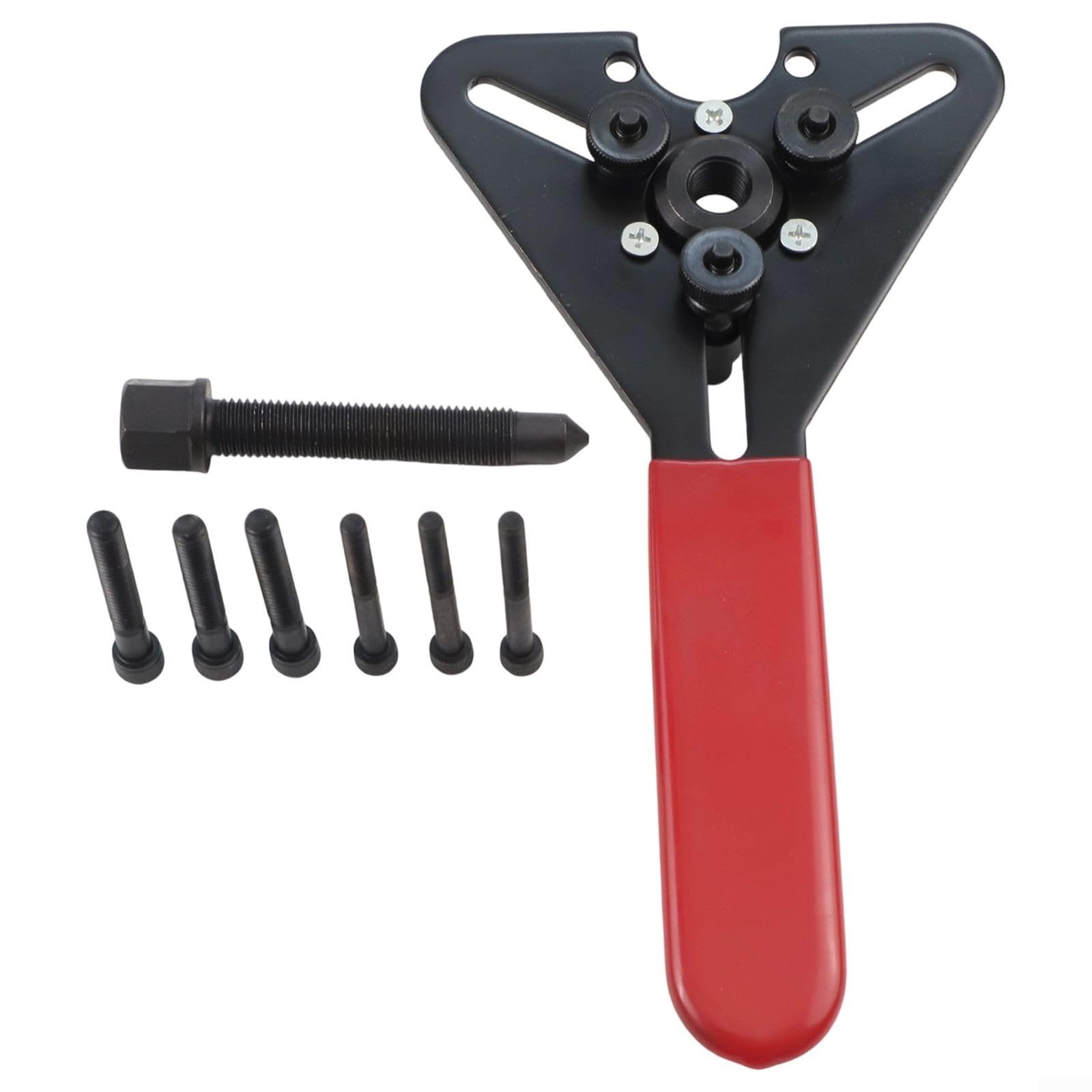 Strumento di rimozione frizione compressore A/C, chiave a tre fori per riparazione di auto e moto, kit estrattore manuale in acciaio con viti in ottone per