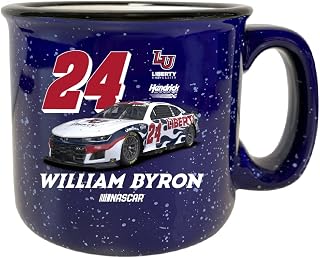 R and R Imports Nascar #24 William Byron Liberty University Navy Ceramic Camper mug 16 oz