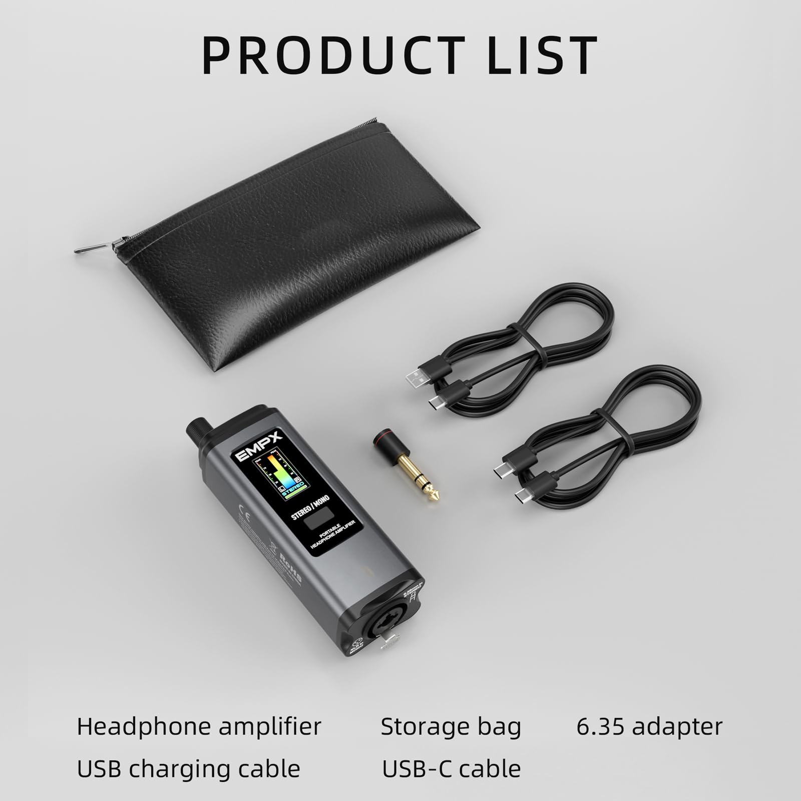 Klarer akustischer Kopfhörerverstärker, 24 Bit, 192 kHz, kompatibel für Mobile Computer und Instrumente, Bühnenmonitor Verstärker