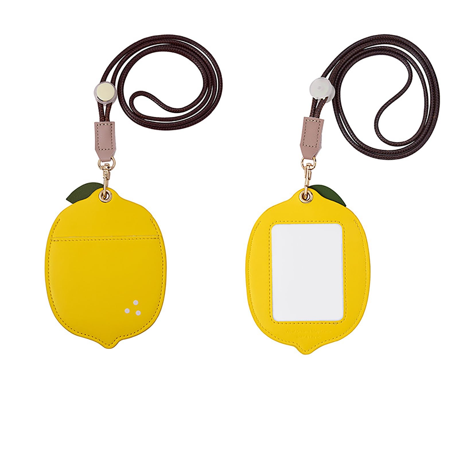 FURQNG Fun Shaped Badge Holder with Lanyard – Cute Lemon Designs for School ID, Teacher Lanyard with ID Holder