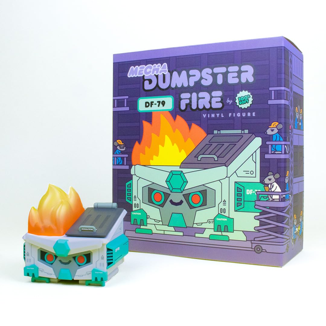 Amazon.com: 100% Soft Mecha Dumpster Fire Vinyl Figure - DF-079