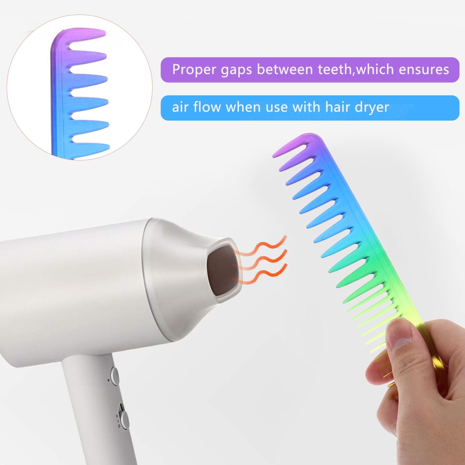 FRCOLOR 9stücke Teiliges Bunter Haarschneidekämme Antistatische Friseurwerkzeuge Für Salon Und Zuhause Sanft Entwirrende Stylingkämme Für Männer Und Frauen