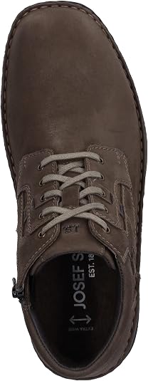 Josef Seibel Anvers 35 – Bottillons Homme Nubuck Confort Large Velcro – Semelle Souple