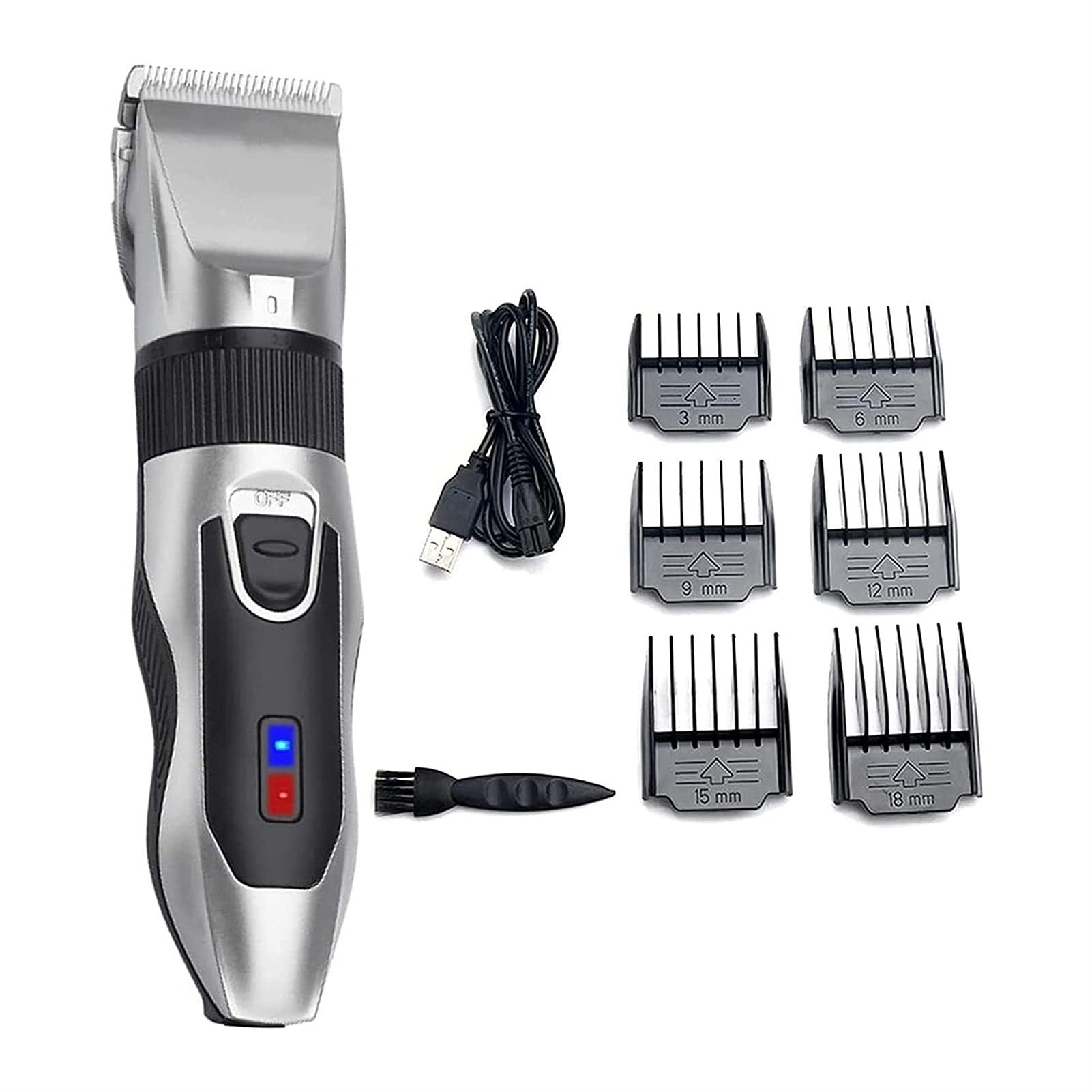 Tagliacapelli Professionale Ricaricabile Cordless for Cani Gatti Gatti - Tosatrice Professionale for Animali Domestici con Guide a Pettine for Cani Gatti Cavalli e Altri Animali Domestici Ki
