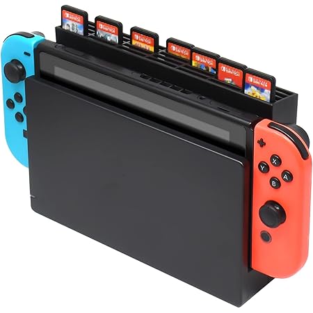 Amazon Co Jp ゲームカードストレージケース Nintendo Switch Dock用 ストレージボックス 28個のゲームカードスロット付き Nintendo Switchゲームカード用 ゲーム