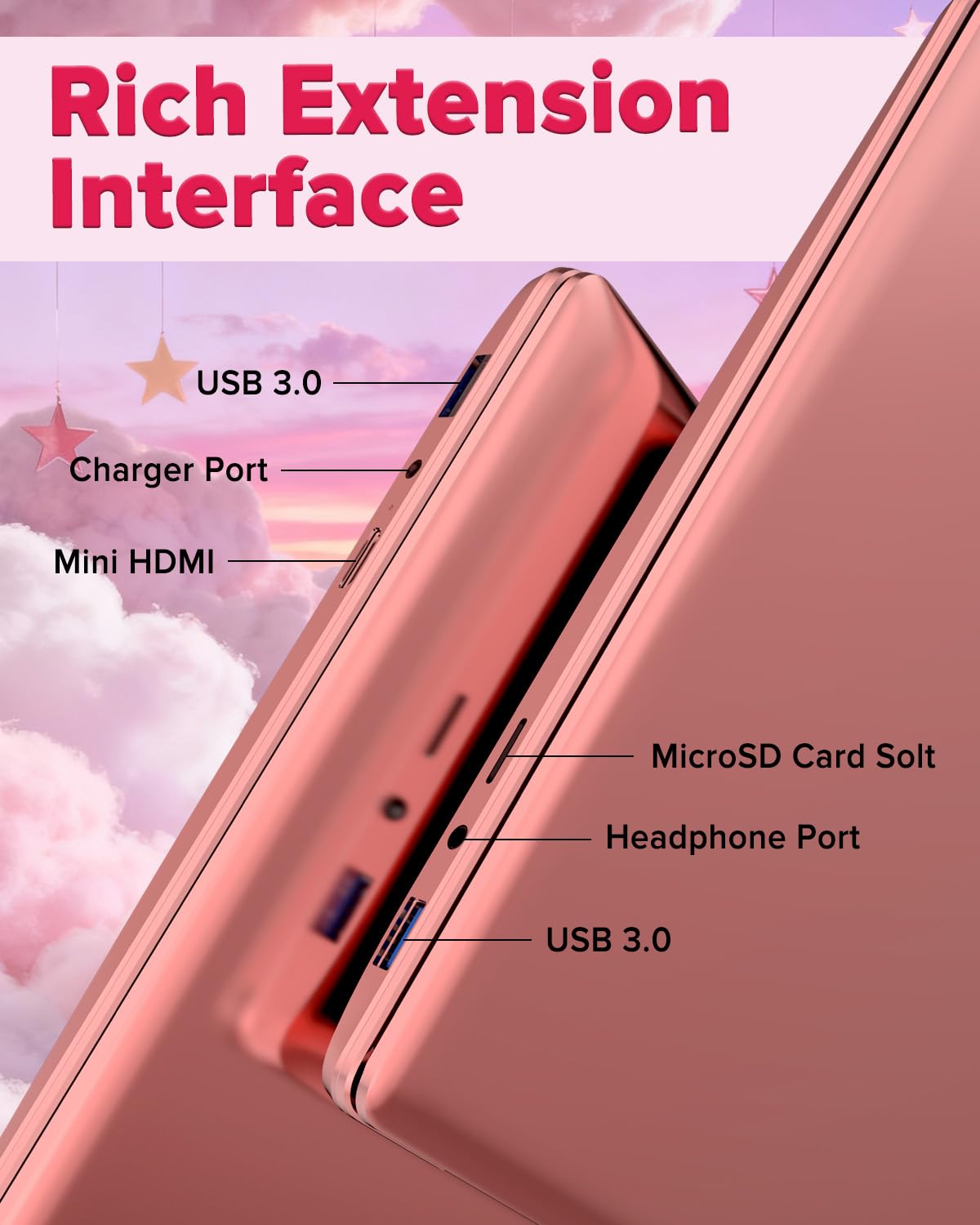 2026 Latest Laptop Computer Notebook,15.6" IPS FHD Display,8GB RAM 256GB SSD,Celeron N5100 Processor,WiFi5,BT5.0,USB3.0,Backlit keyboard,Fingerprint for Business Home Office and Students,Rose Gold