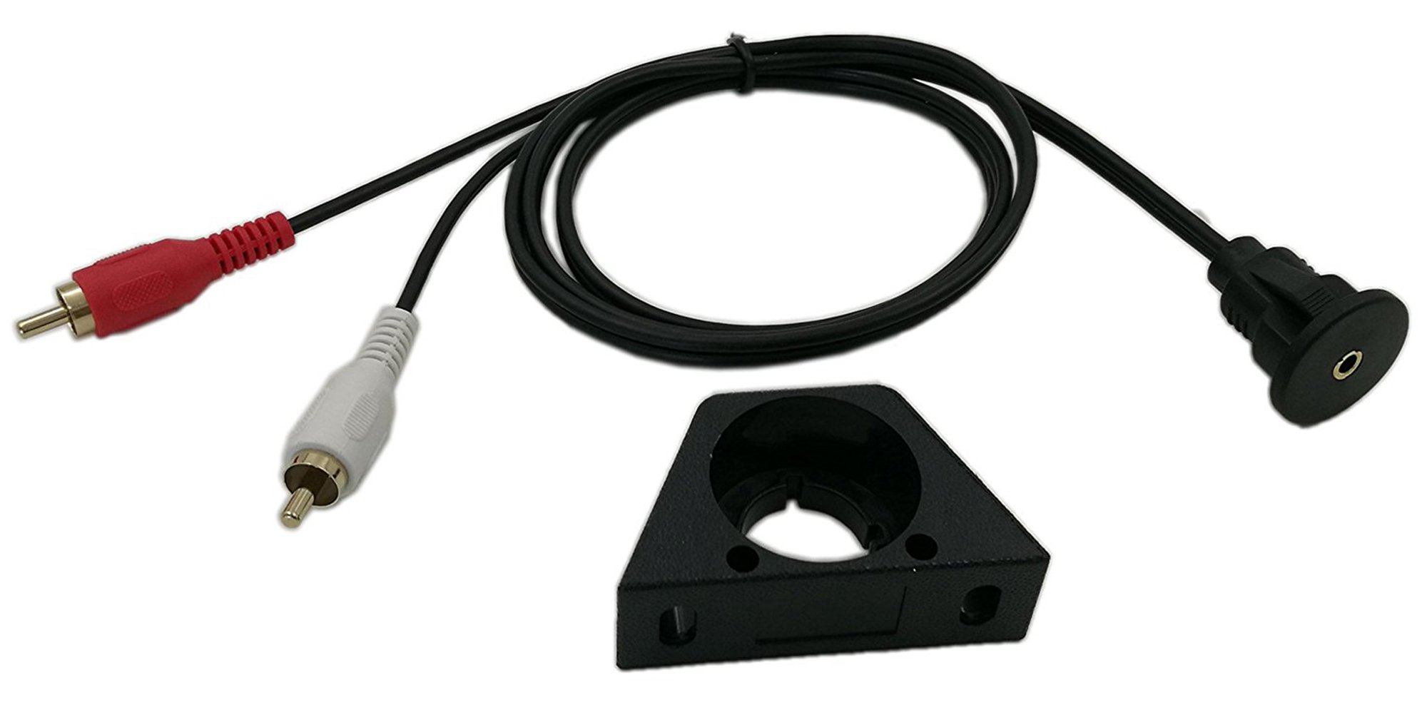 Amazon.com: zdyCGTime 3 Feet 3.5MM AUX RCA Panel Mount Cable, Dual
