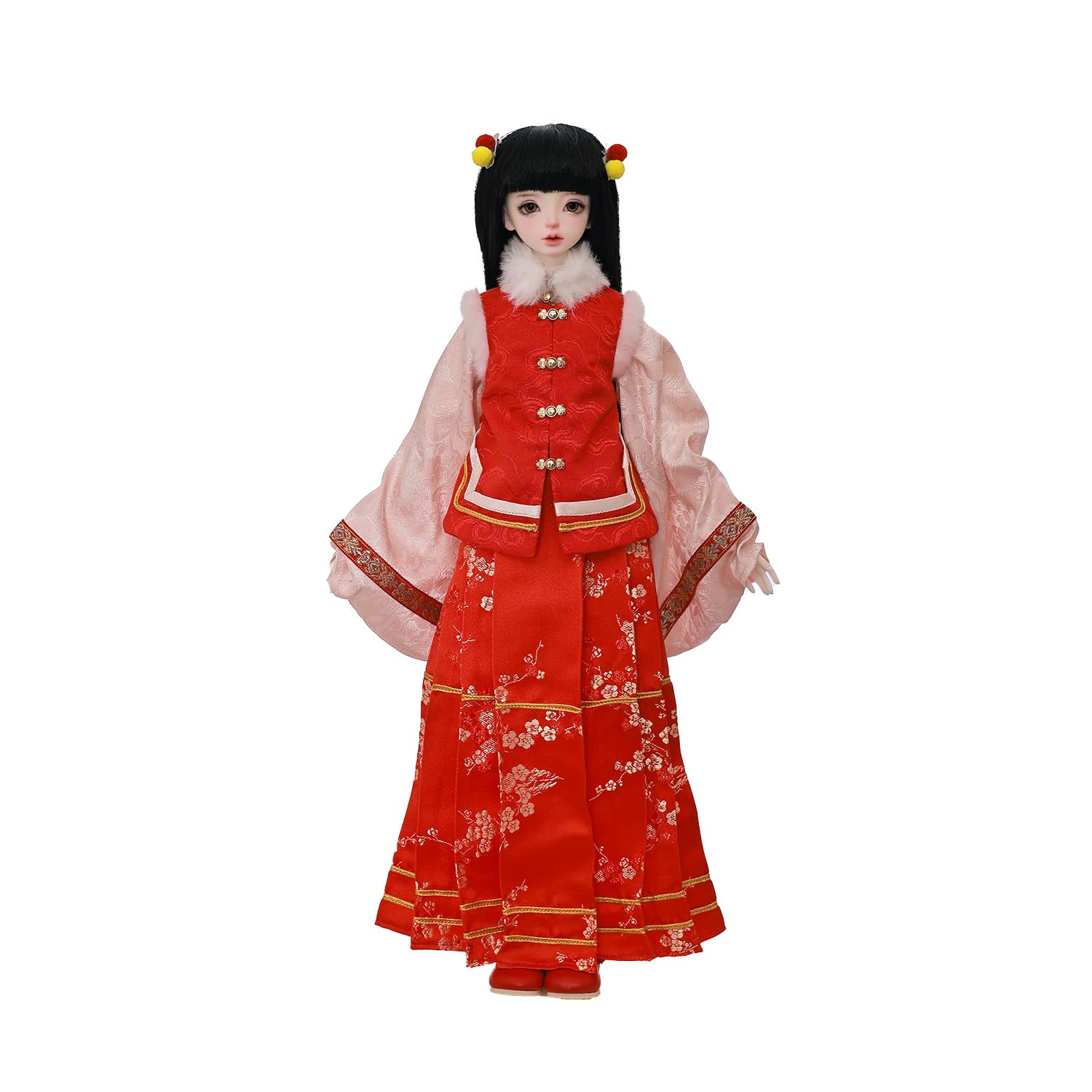 Oueneifs 1/4 Bunton C Bjd Puppe Fullset Frühling Festival Stil Harz Spielzeug langes glattes Haar (ohne Frisur)