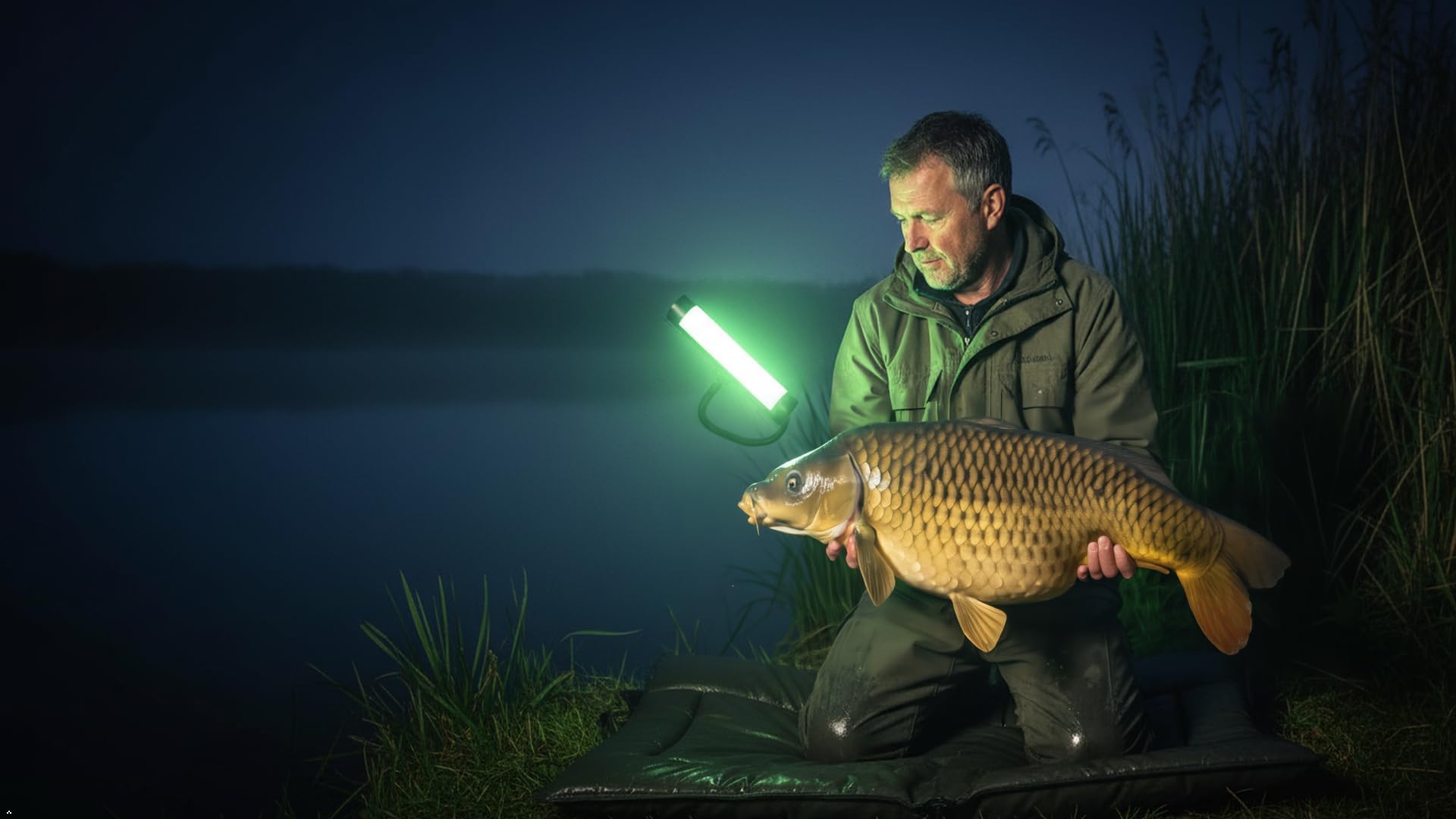 Sunblesa Bivvy Light Ricaricabile Aggiornata - Lanterna Magnetica LED per Pesca con Telecomando e Adattatore Bankstick, Power Bank 2600mAh, Modi Rosso/Verde/Bianco, Impermeabile per Carpa Campeggio