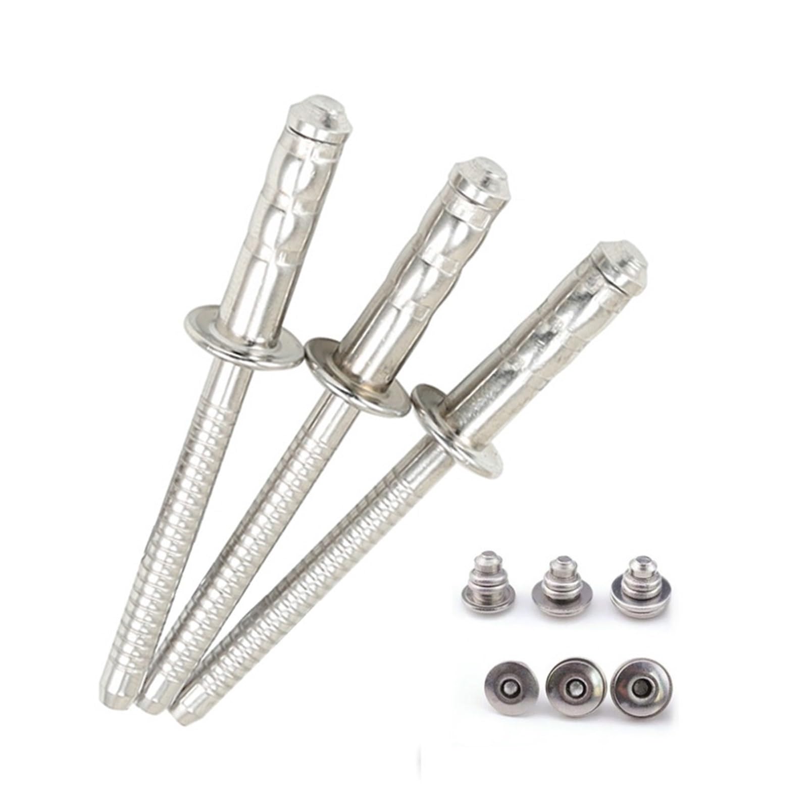 Rivets aveugles haute résistance en acier inoxydable, 30/50 pièces, Stavex, capacité multi-grip, grande zone de roulement latérale aveugle(30Pcs,3.2x12 mm)