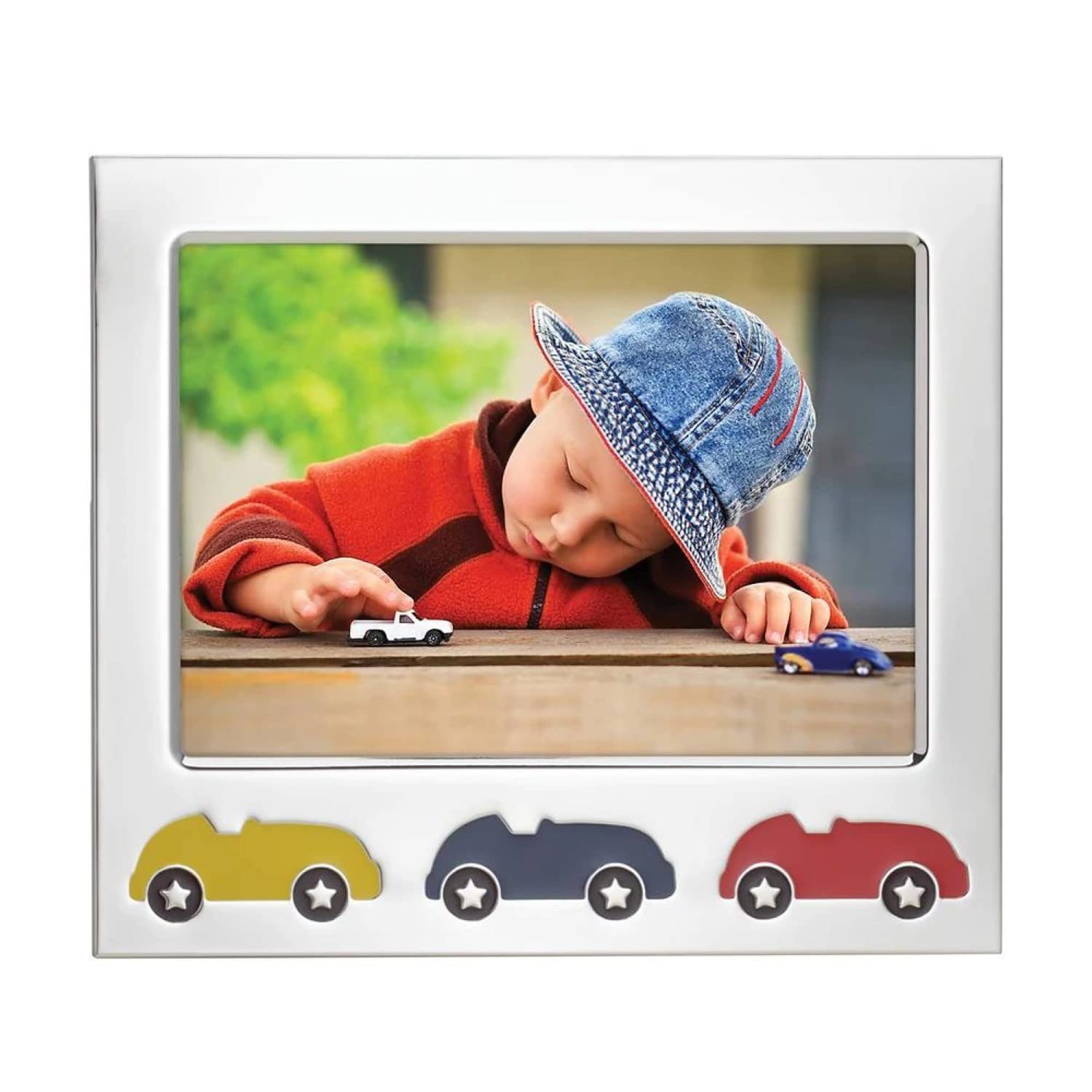 Reed & BartonReed & Barton and Race Car Silverplate Frame 5" X 7", 1.20 LB, Metallic