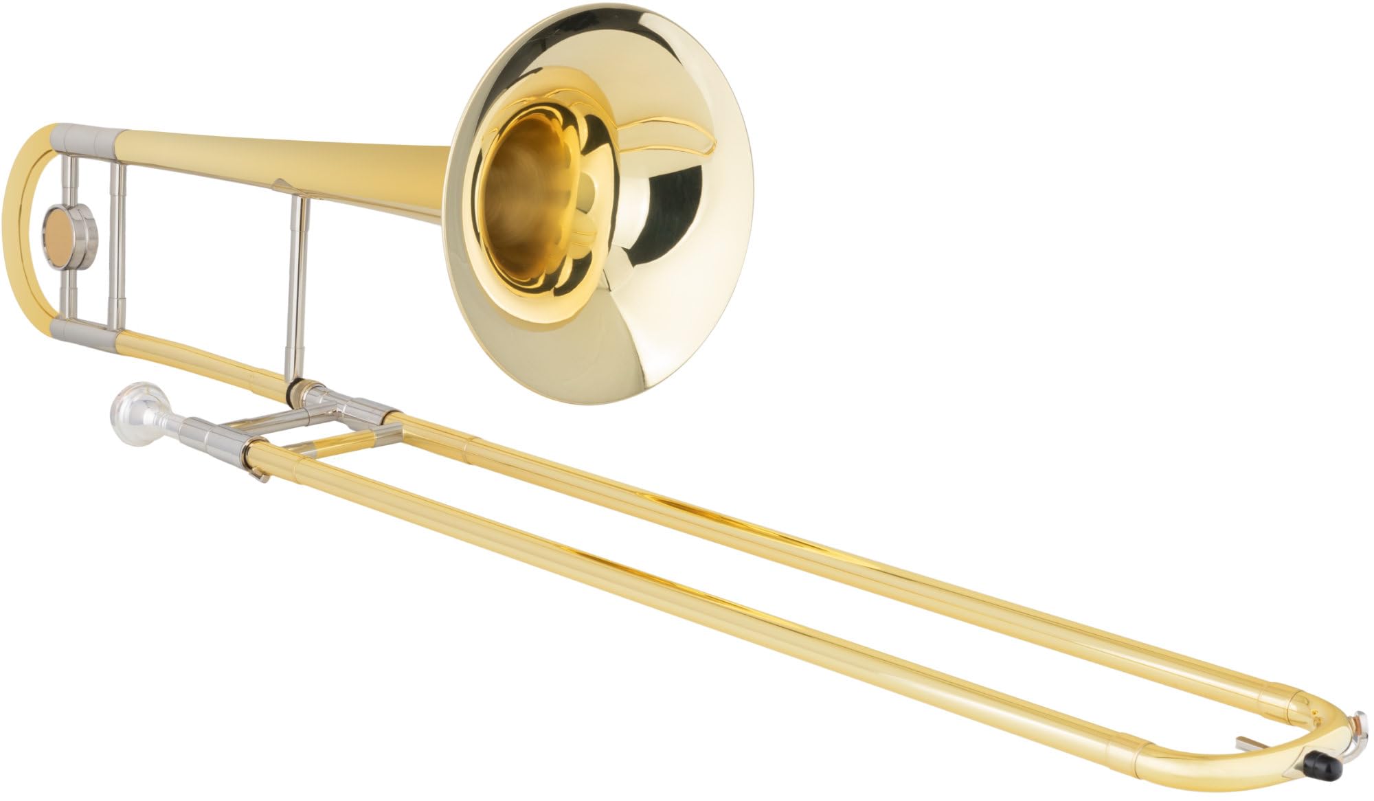 Trombone Ténor Classic Cantabile TP-42 - Accordage Bb - Laiton - Coulisse Intérieure en Maillechort - incl. Étui, Embouchure et Chiffon de Nettoyage