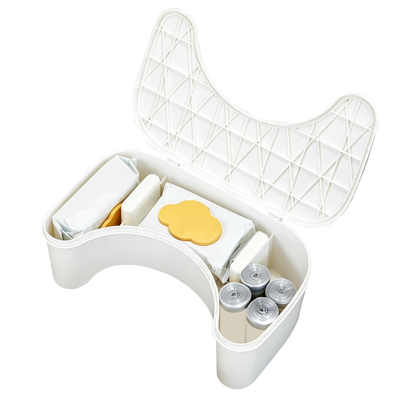 Reposapiés de inodoro para adultos ideal para optimizar baños de apartamento