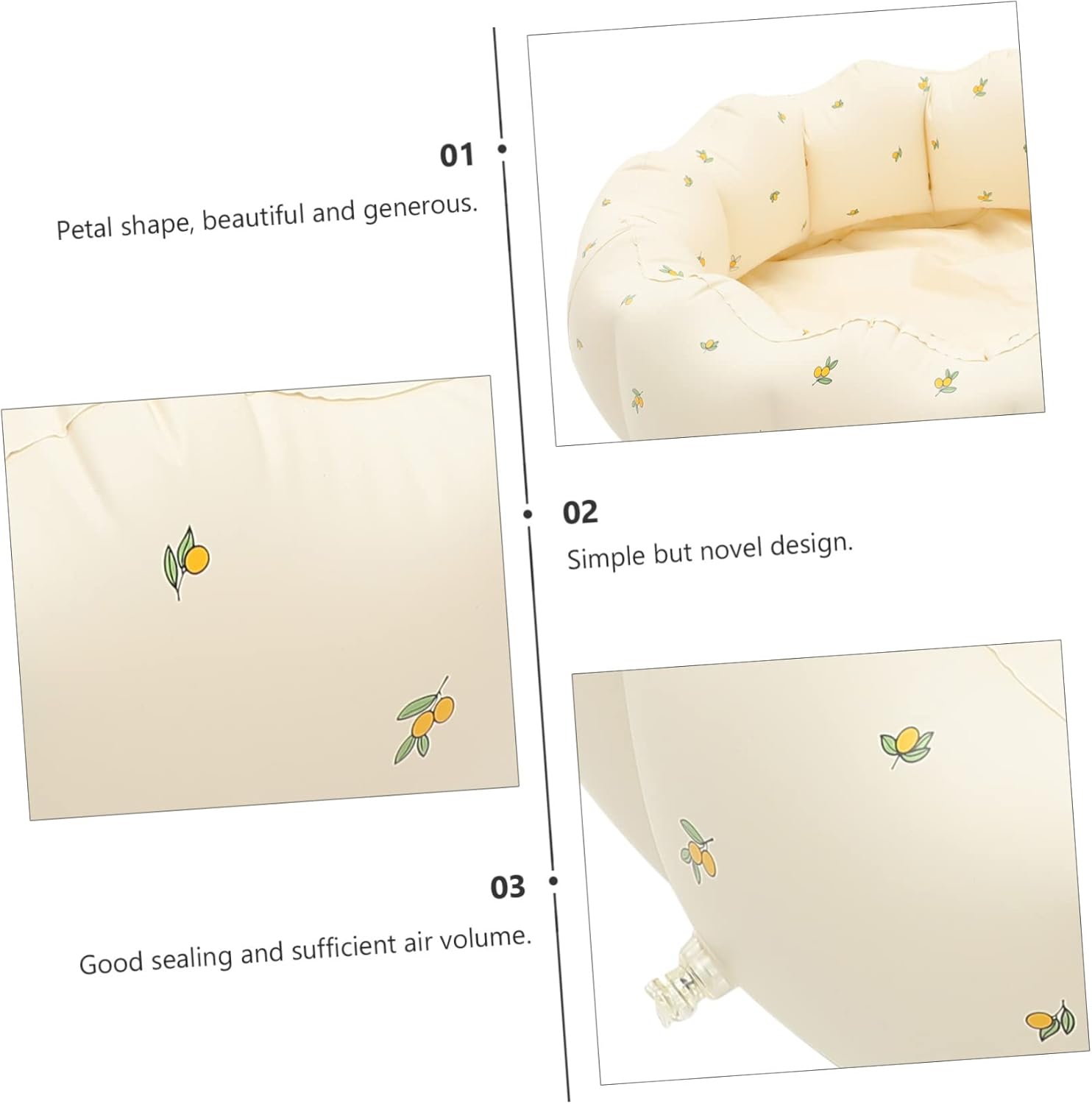 VICASKY Wear-Resistant Inflatable Boy Girl Pool Fun Flower-Shaped Swimming Pool for Boys and Girls Design for for Hot Days