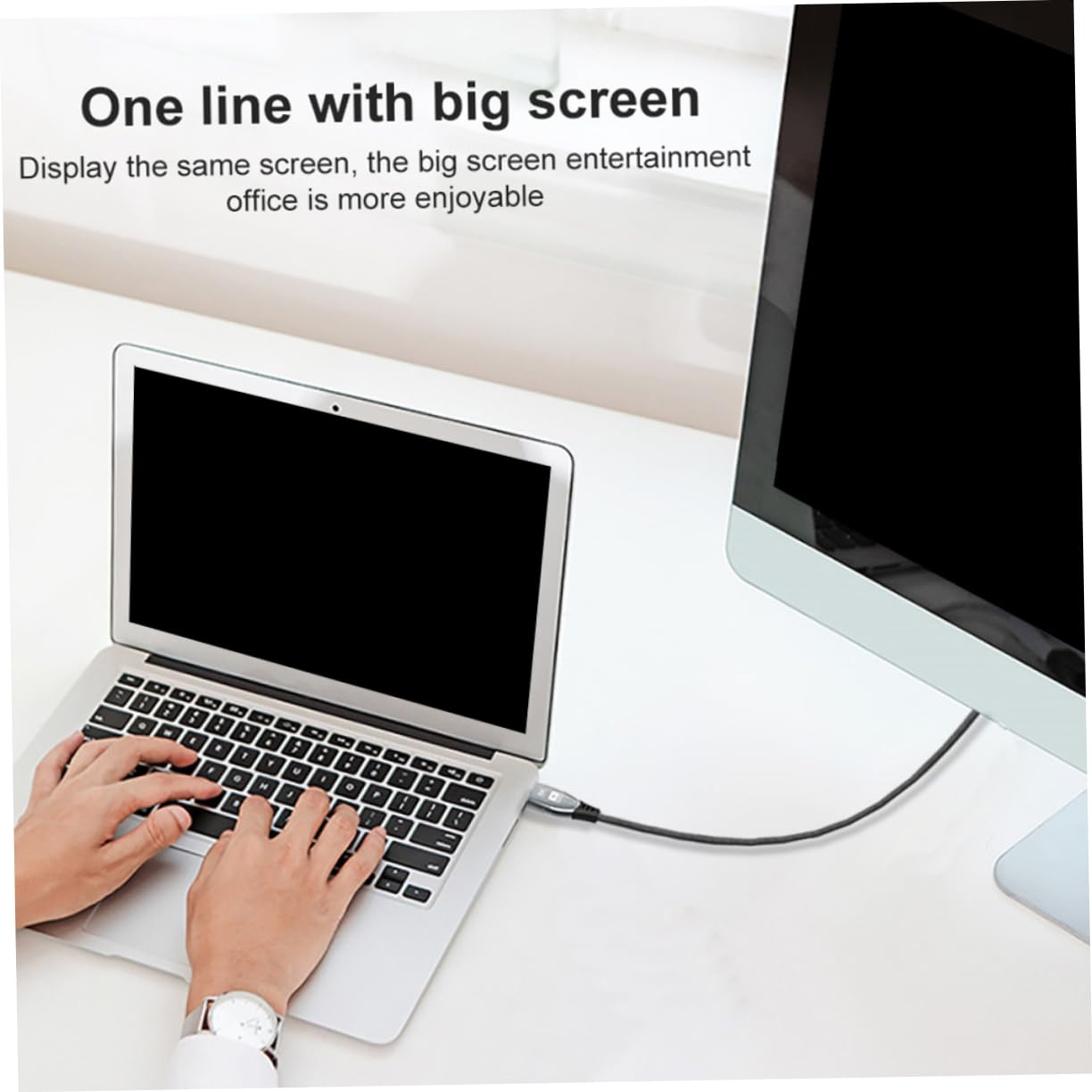 Angoily 2m Display Port Cable Computer Monitor Connection Cord Compatible Tv Laptop Game Console Projector High Performance Stable Transmission Plated Connectors