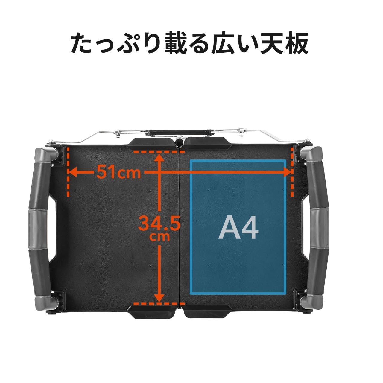 Amazon.co.jp: ツールワゴン キャスター付き 3段 折りたたみ 総耐荷重