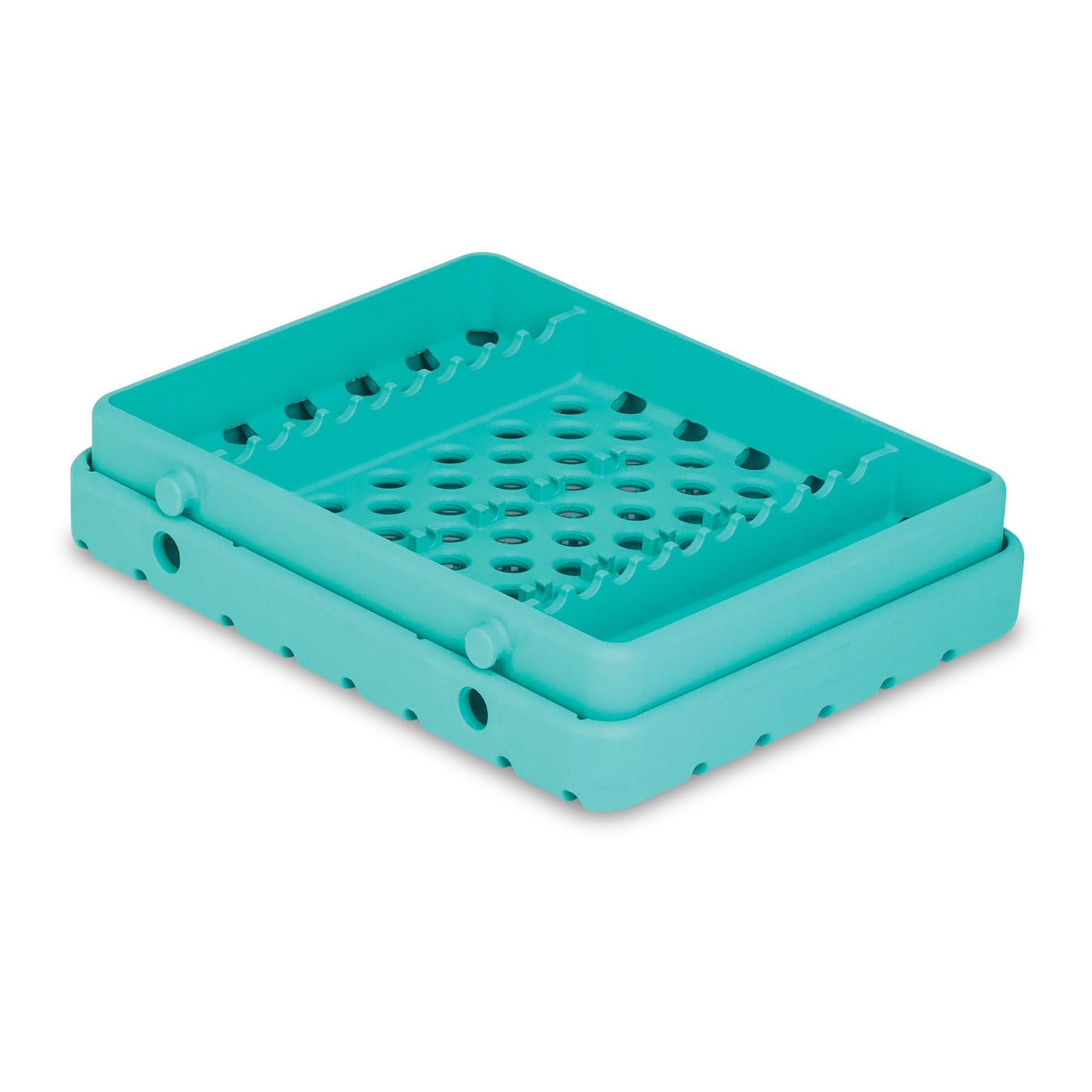 Practicon Cool Cassette 2 Silicone Autoclave Cassette for Dental Instruments, Size 10 Instrument Tray, Green