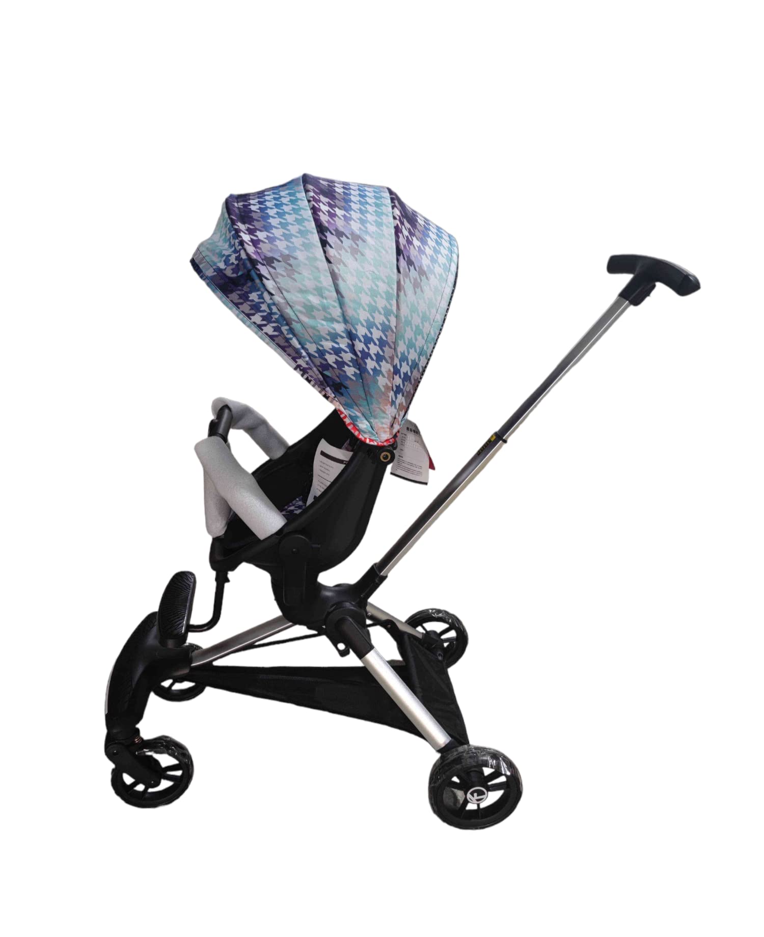 Lovely BabyTraveller Stroller LB 6699 Stroller Rider, Lightweight, One Hand Easy Fold, Travel Ready, Adjustable Handles, Soft-Ride Wheels, Easy To Push (L.BLUE)