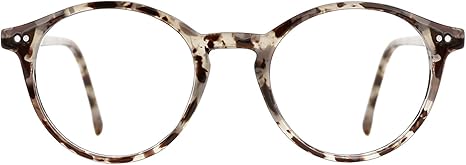 TIJN Blue Light Blocking Glasses Men Women Vintage Thick Round Rim Frame Eyeglasses