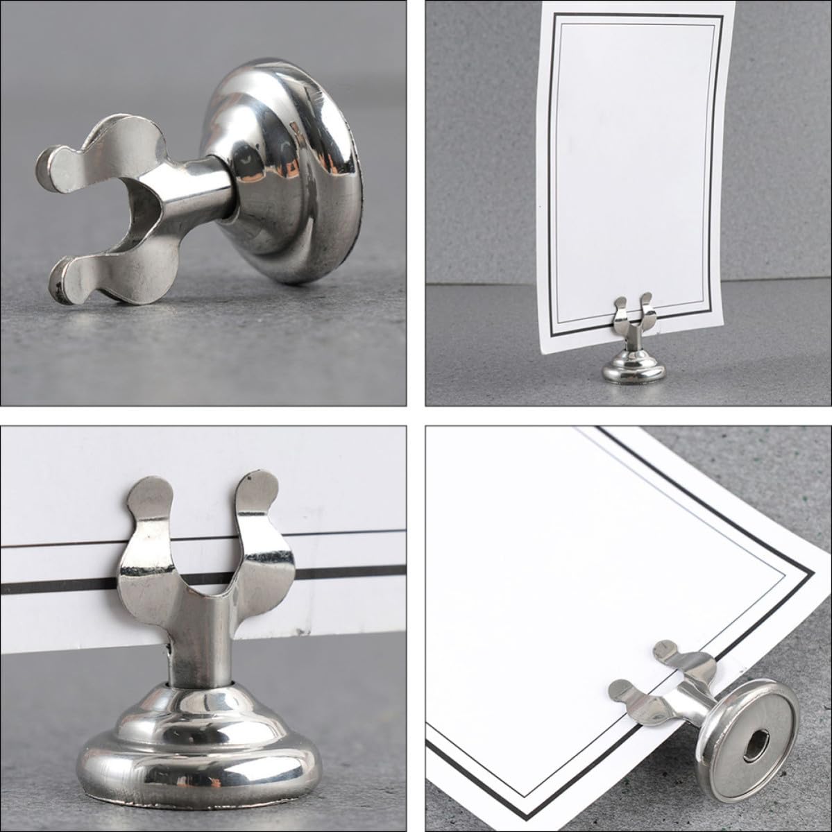 Veemoon 3 Ensembles Porte-numéros de Table, Clips Brillants