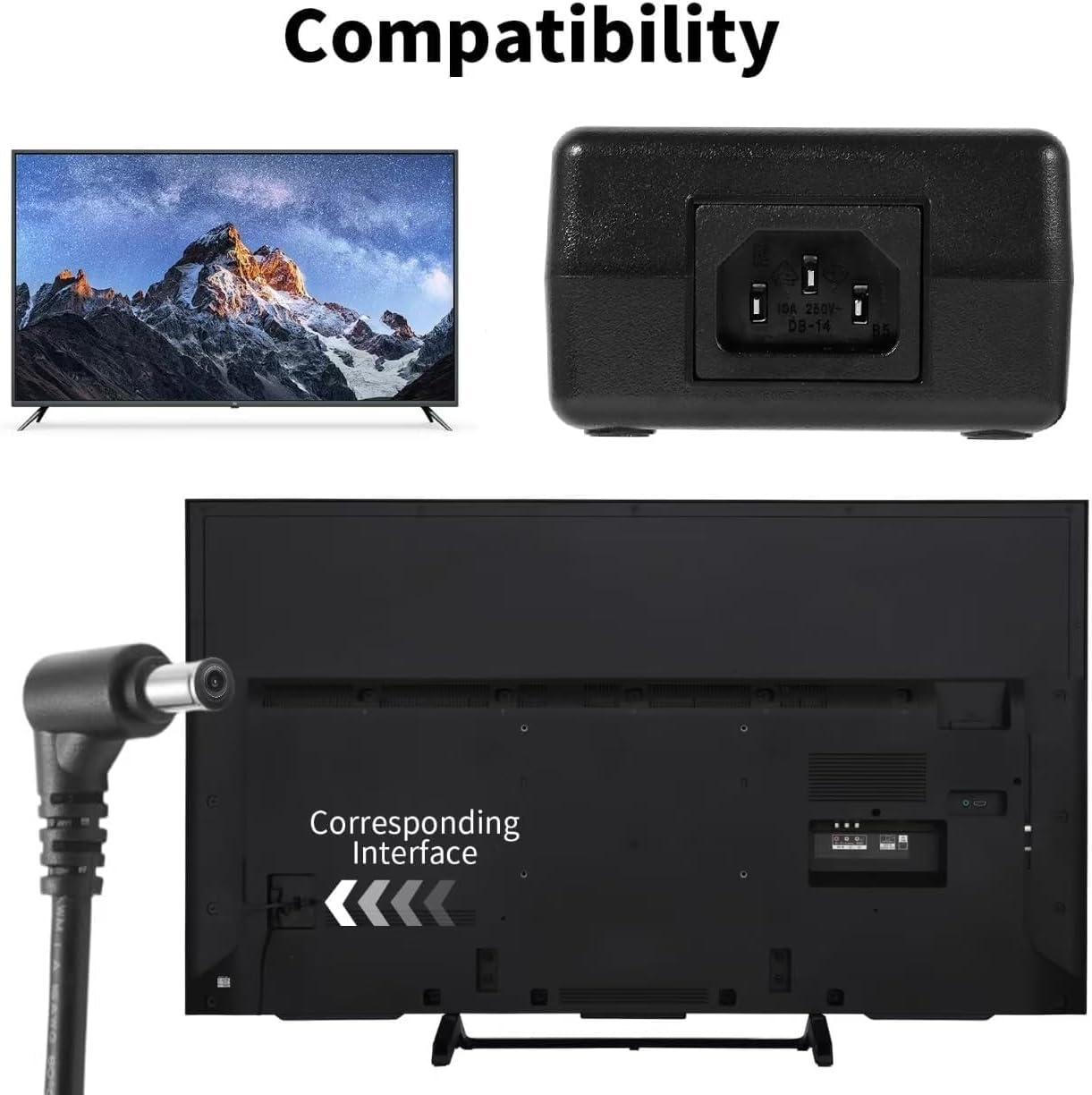 19.5V 6.2A-7.2A AC Adapter Fit Sony LED TV KD-49X7500F/E KDL-50W700B800B ACDP-100D01 ADCP-100D3 ADCP-100D03 ADCP-160D02 KDL-55W805C KD-55X720E KDL-55W800C XBR-49800E Power Supply