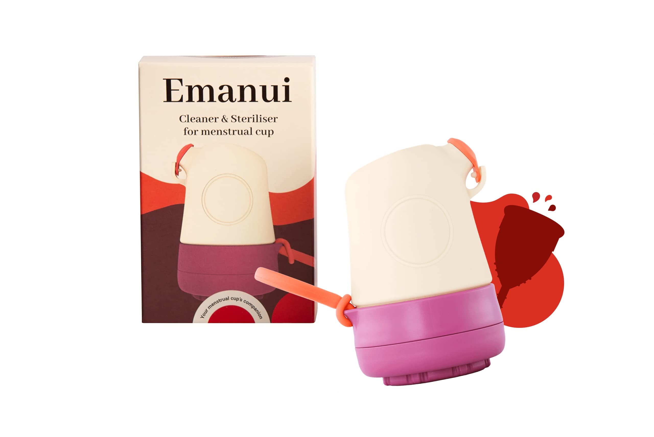 Buy EMANUI Cleaner and Steriliser for Menstrual Cups, Fast and Easy