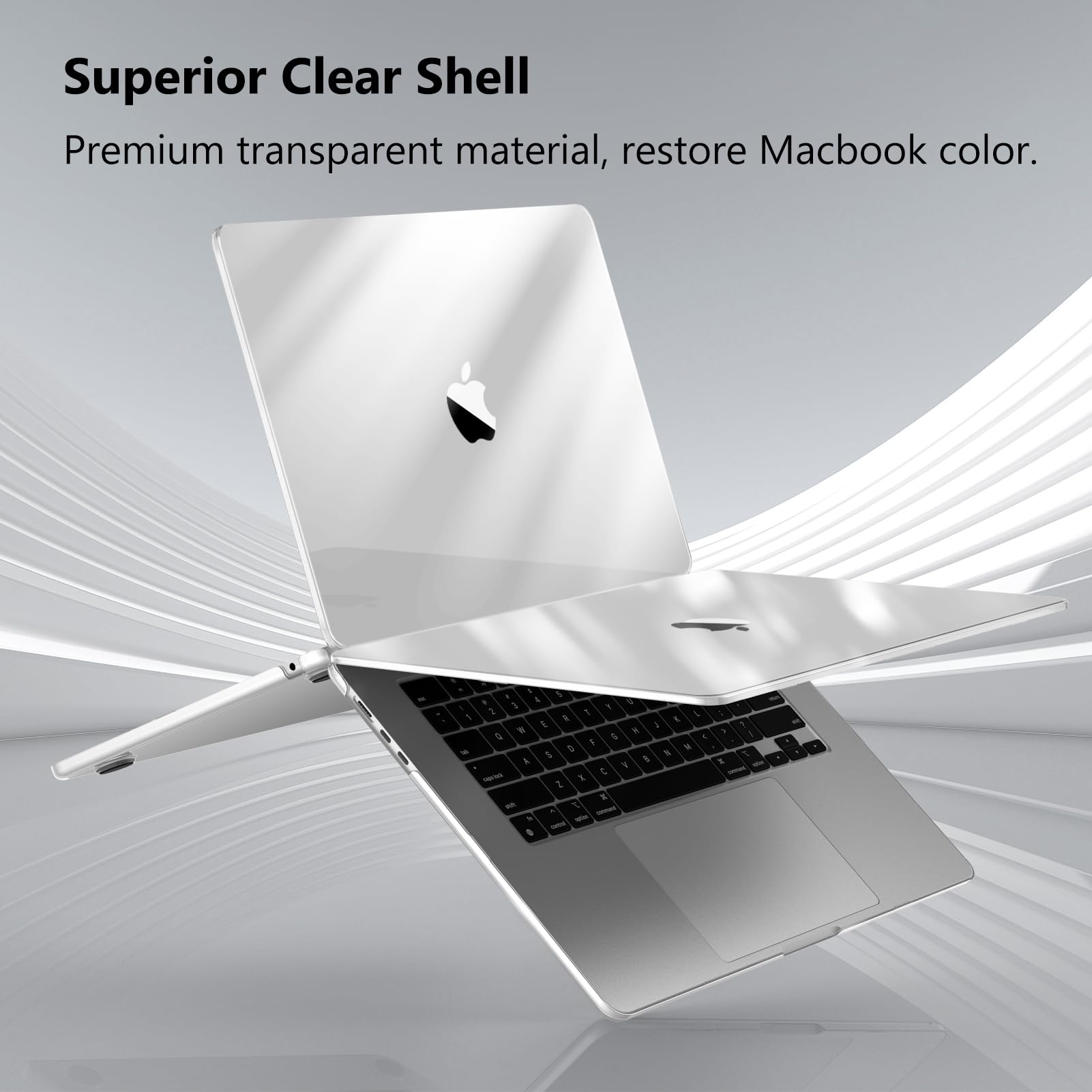 FINTIE Coque Compatible avec MacBook Air 15 Pouces 2024/2023 (M3/M2