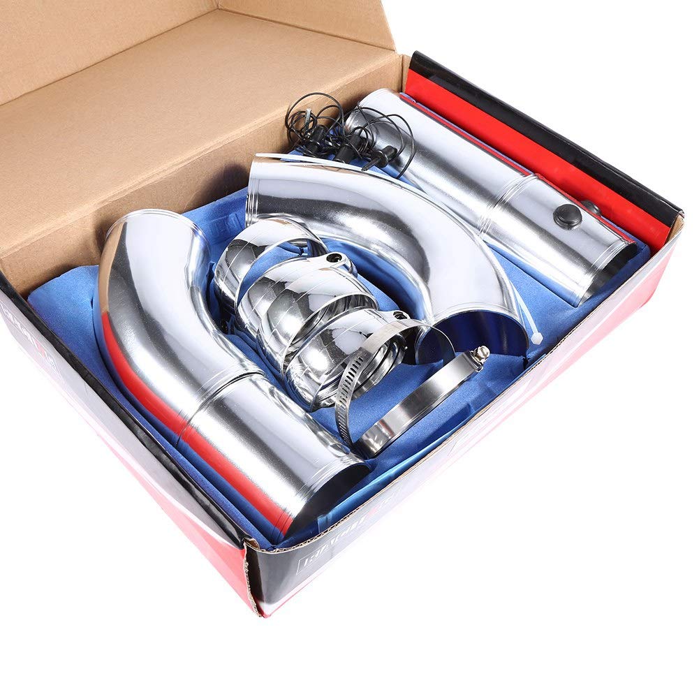 Kit di aspirazione, del tubo di aspirazione dell'aria del tubo del filtro dell'aria universale, lega di alluminio Set di tubi di raccordo del filtro dell'aria fredda automatica