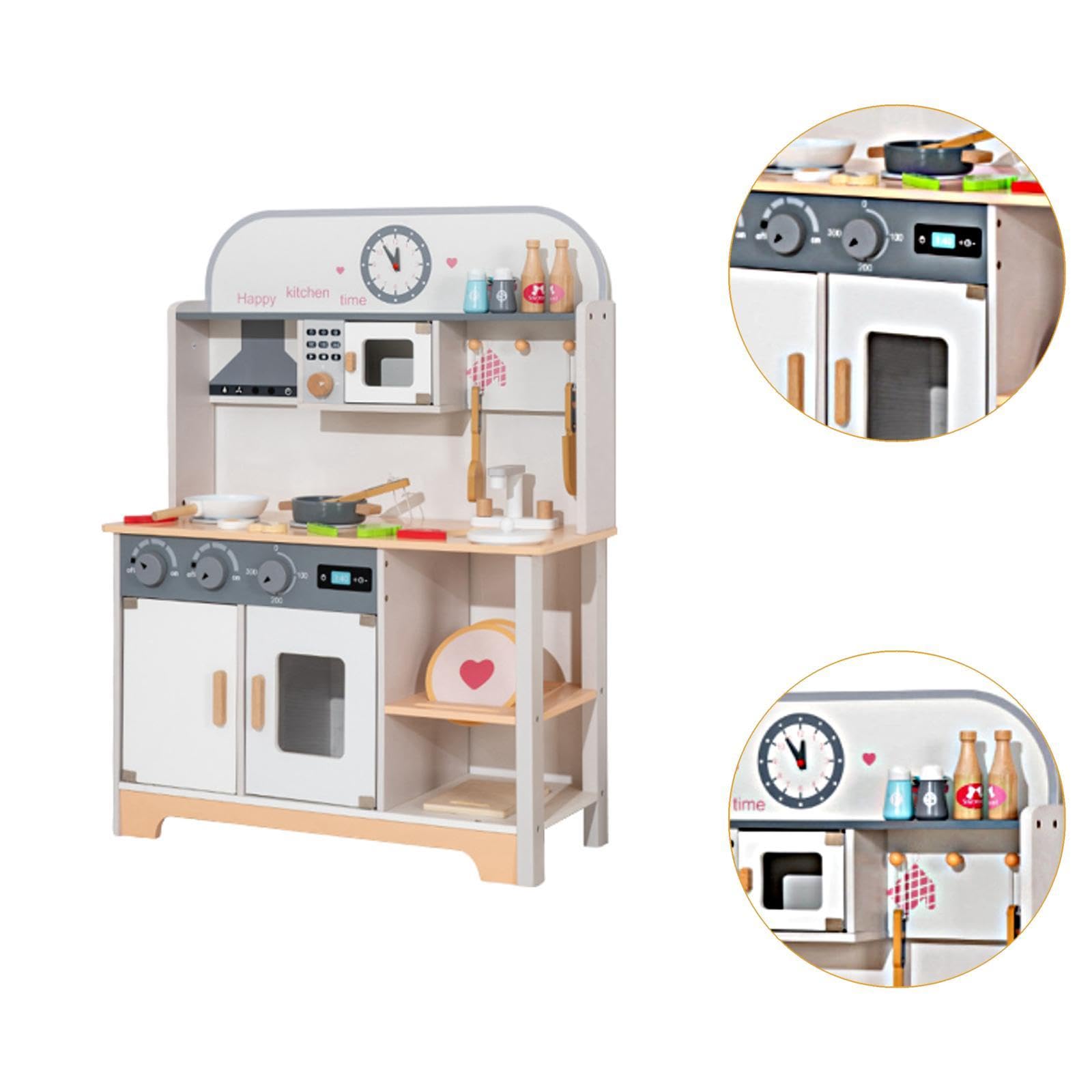 Oshhni Juego de Cocina para niños y niñas, Juego de Juguetes y gabinete,